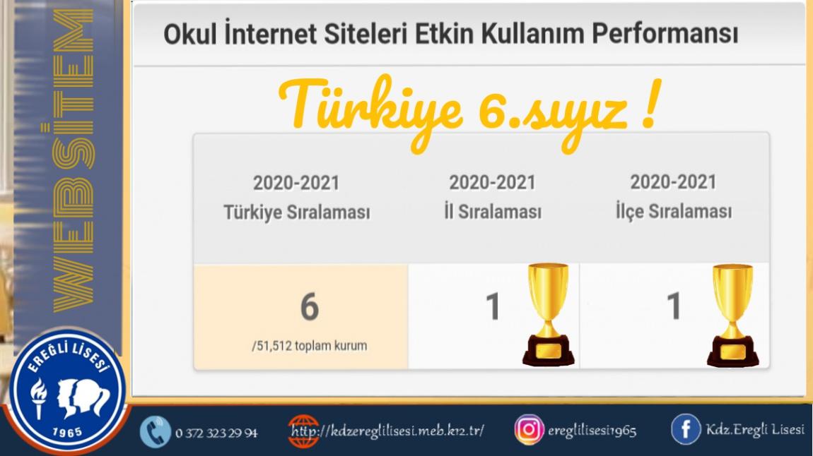 WEB SİTEMİZ TÜRKİYE 6.SI !