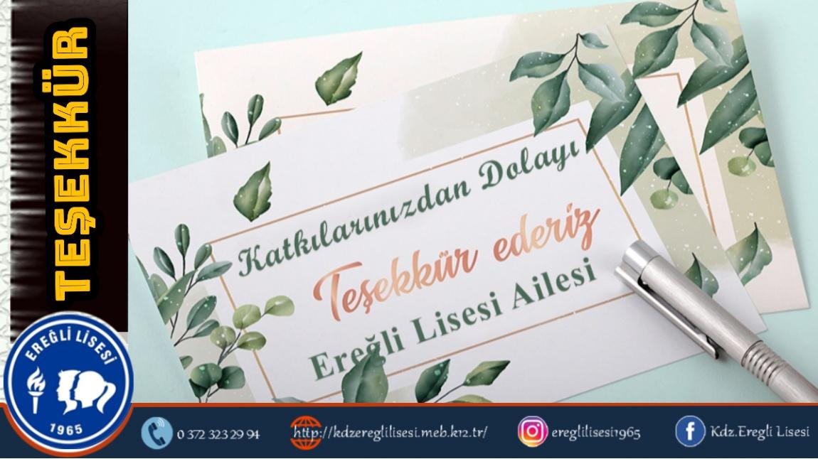 TAYİN VE EMEKLİ OLAN PERSONELİMİZE TEŞEKKÜR MESAJI.