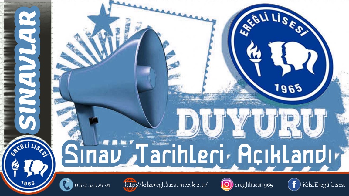 2024-2025 EĞİTİM-ÖĞRETİM YILI I.DÖNEM II.YAZILI SINAV TARİHLERİ DUYURUSU !!!