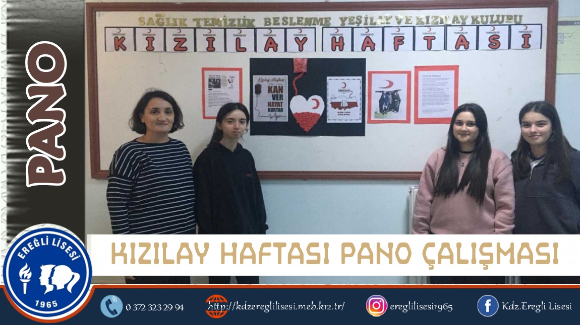 KIZILAY HAFTASI PANO ÇALIŞMASI