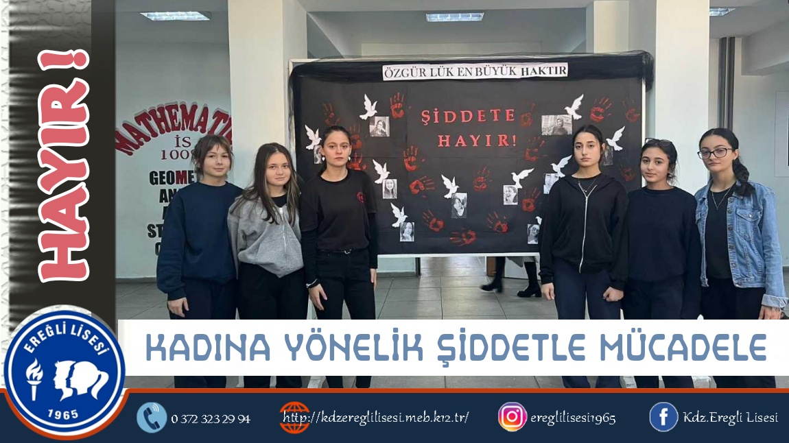 KADINA YÖNELİK ŞİDDETLE MÜCADELE GÜNÜ ETKİNLİĞİ 