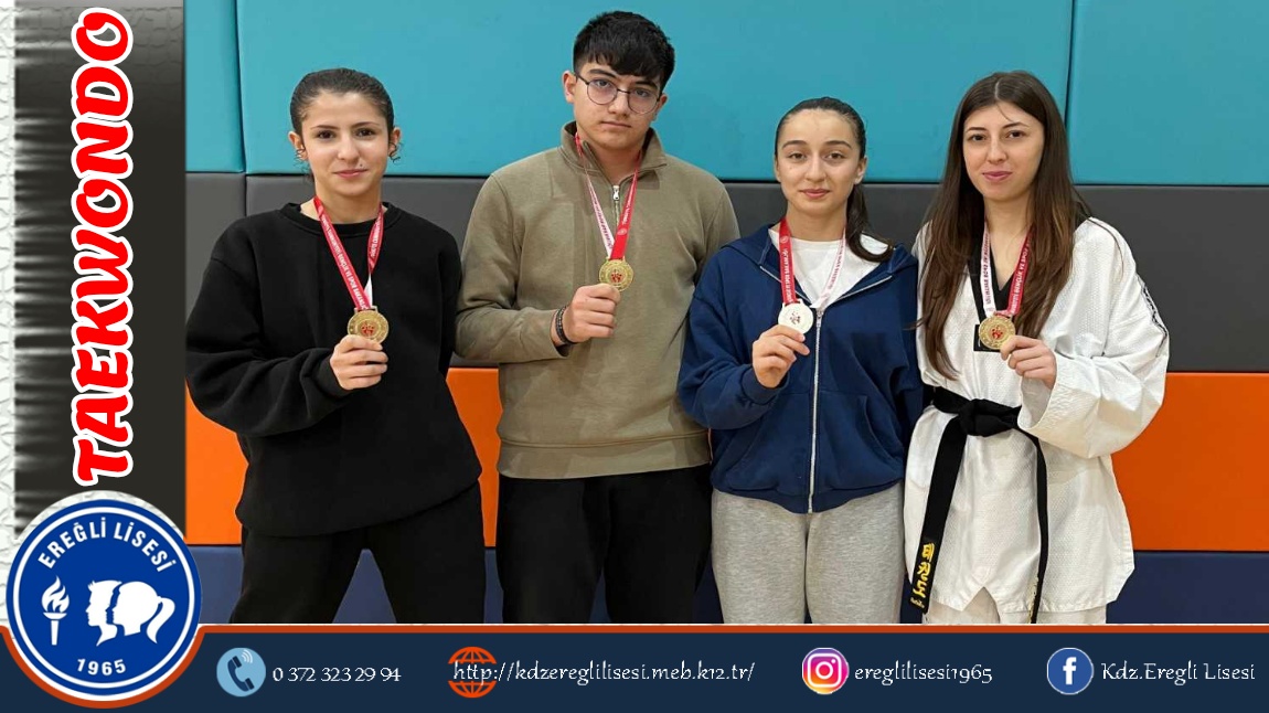 TAEKWONDO TAKIMIMIZ MADALYALARINI ALDI