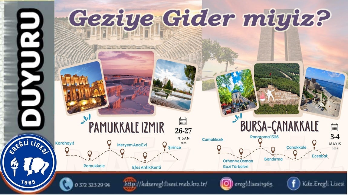 GEZİYE GİDER MİYİZ?