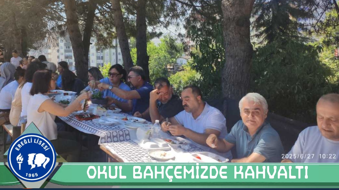 OKUL BAHÇEMİZDE SEMİNER KAHVALTISI